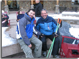 Jim Marconi & Dolinar skiing